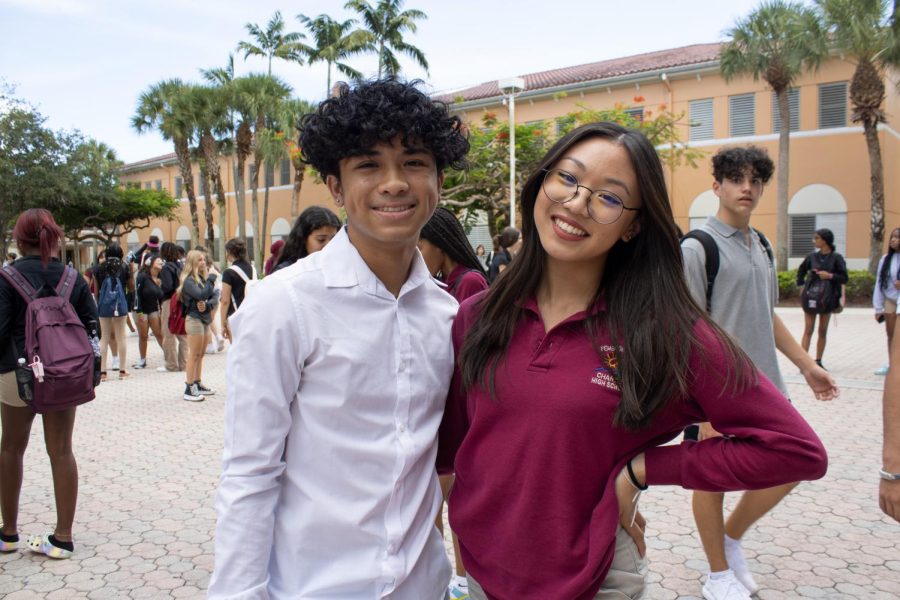 (From Left to Right) Seniors and APIA co-founders Marko Barrera and Trinity Tang
