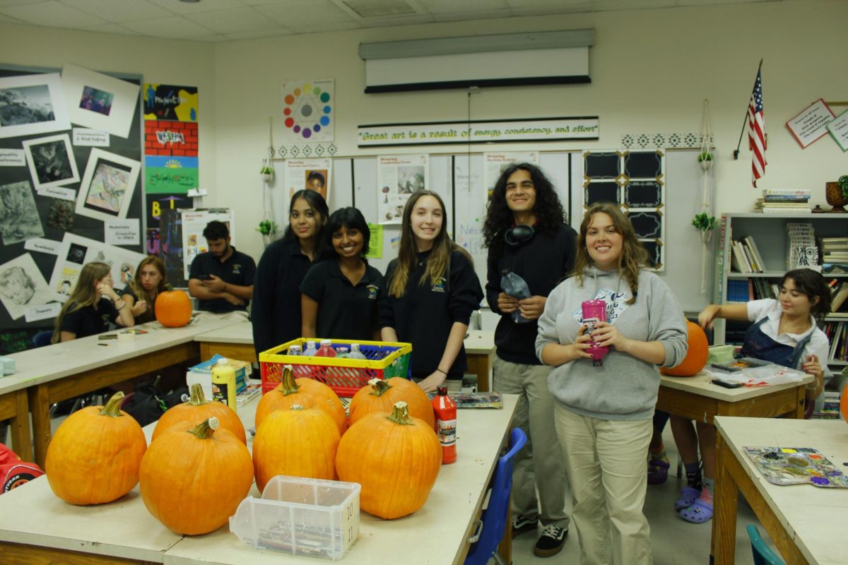 National Art Honor Society carves pumpkins to life
