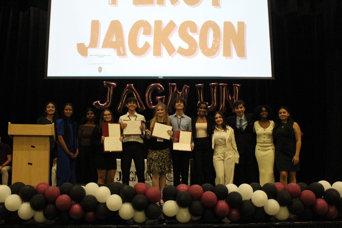 At the end of the competition, PPCHS students took to the stage to receive awards. Pictured above are the Charter participants who won awards in the Crisis event. 