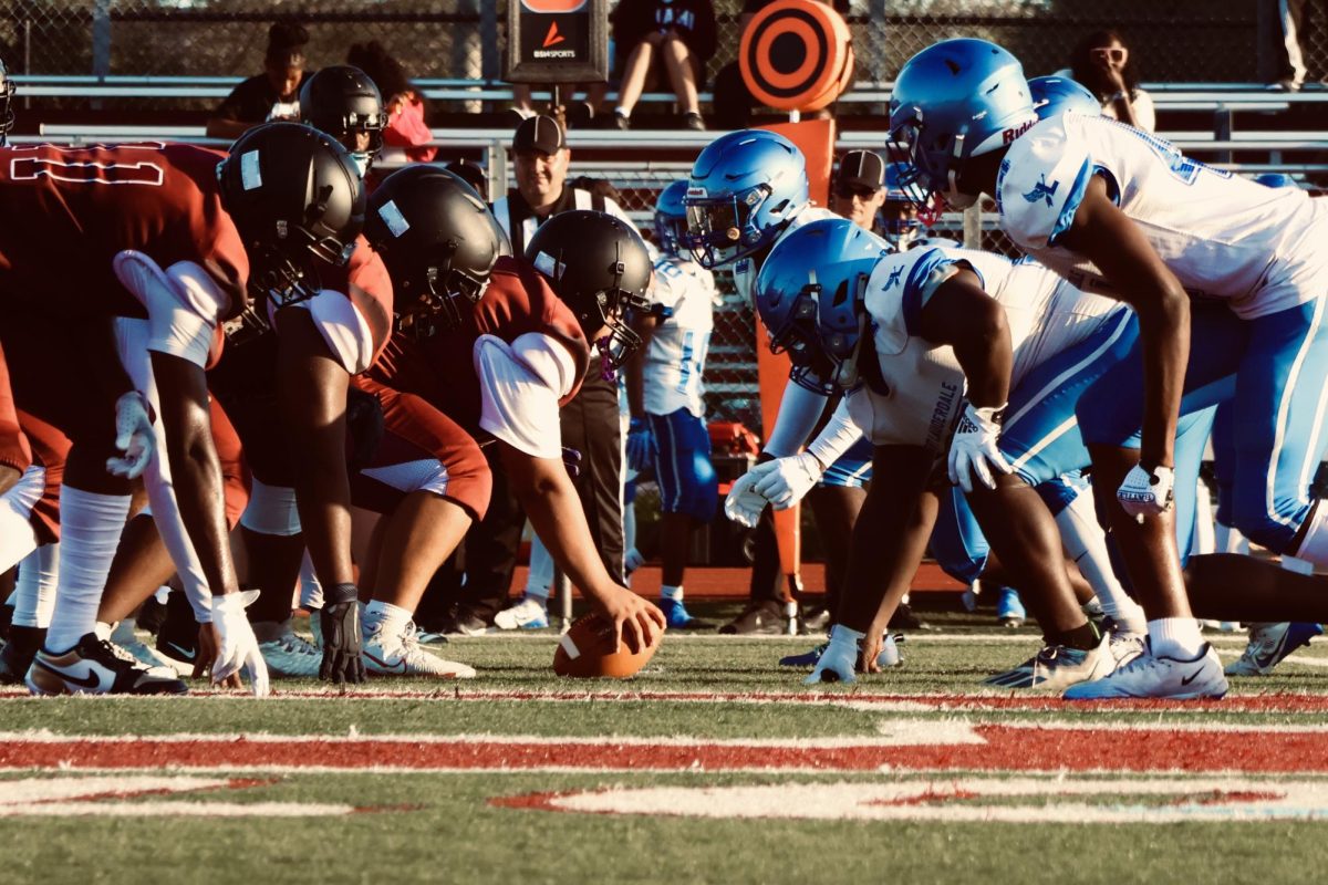 Jaguar Offense is getting ready to snap the ball for the opening play of the game.