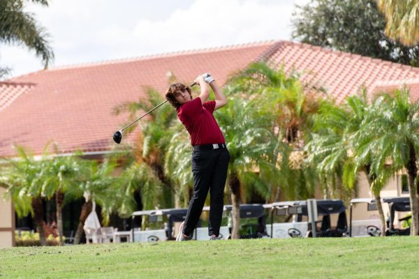 Junior, Robert (Sunny) Ostendorf swinging into the upcoming season.