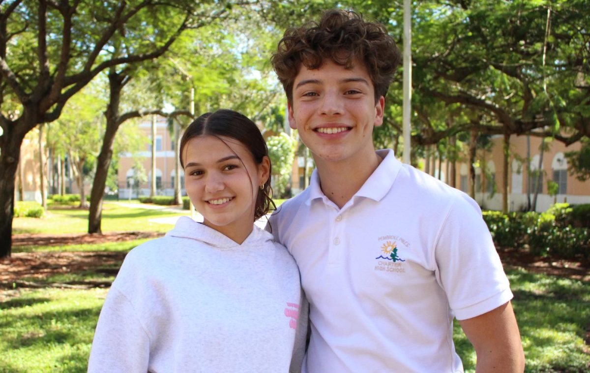 Junior winners for the 2025 Homecoming court. Carly Consuegra to the left and Alejandro Escudero to the right.