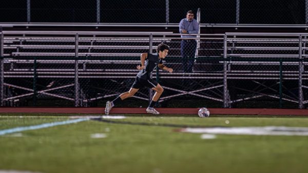 Julian Iodice, the nominated Jaguar of the week as he kicks the ball during the Jaguars soccer game.