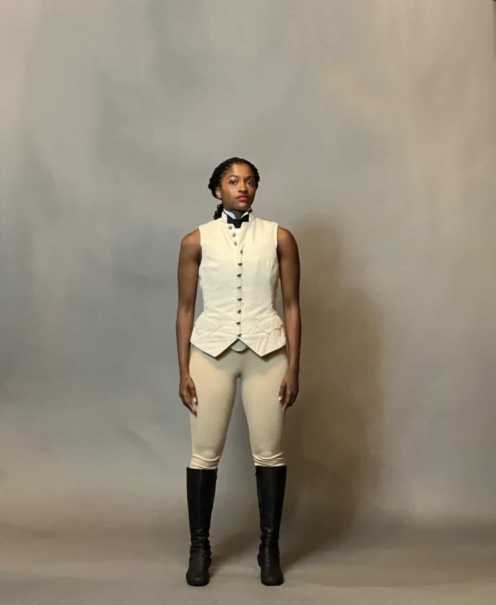 Johanna Moise poses for her photo as a 'Hamilton' ensemble member. Her dancing helps bring the songs to life. 