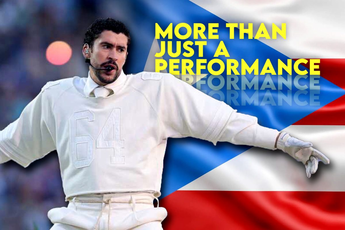 Spotify's global top artist, Bad Bunny, stuns the audience with a unique performance at the Super Bowl. Many people believe that Bad Bunny can change lives and minds with his halftime show.