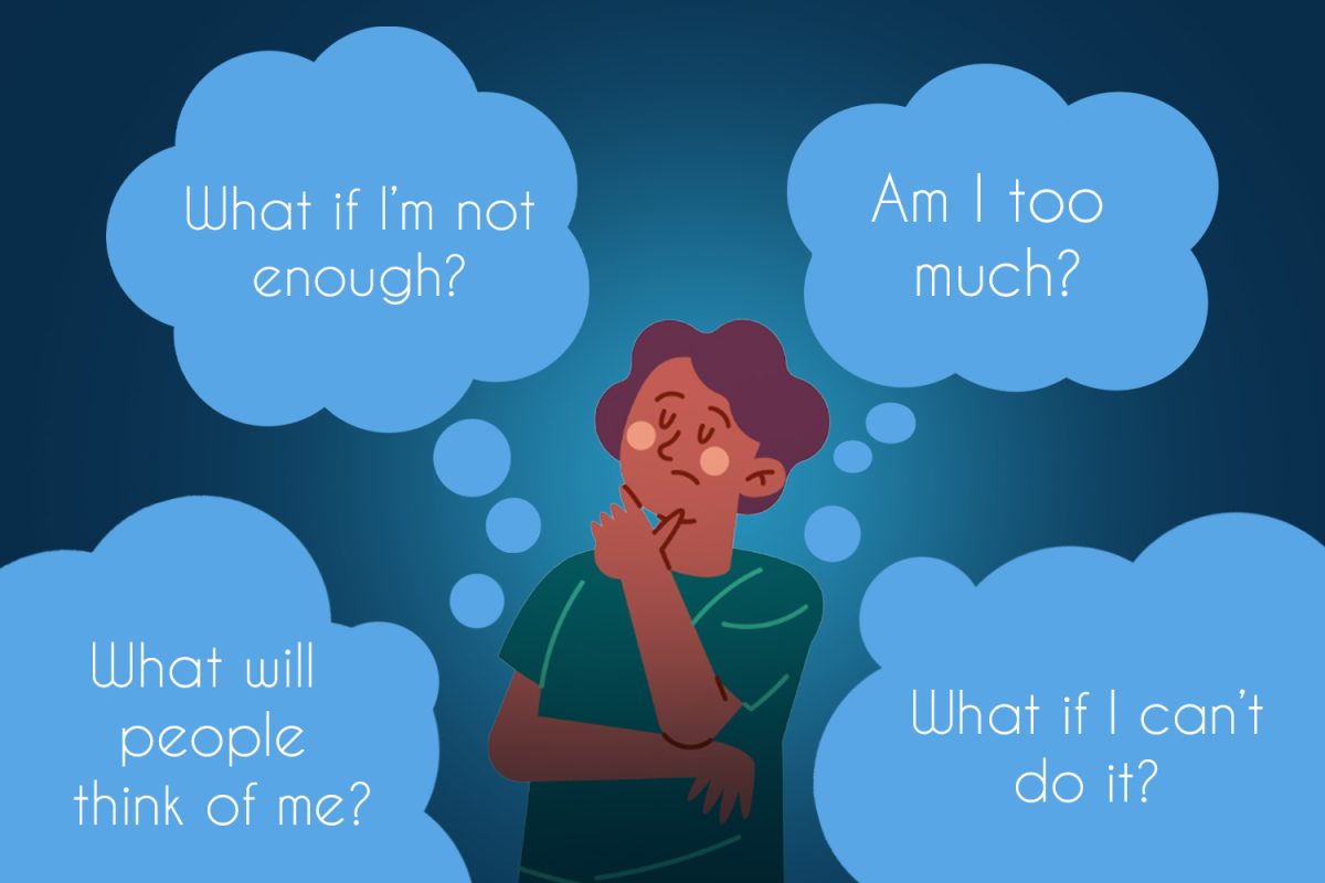 Graphic highlights how your mind can lead you to often overthink or feel insecure about specific parts of yourself. Additionally, someone who spends time with themselves learns not only how to avoid these moments of overthinking, but also allows you to feel better about yourself, gaining self-image and self-confidence.