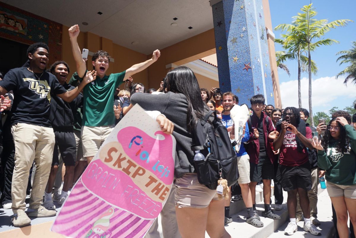 A senior stages a successful and adorable promposal on Decision Day.