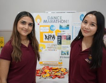 Dance Marathon is a new club at PPCHS being represented by board members and juniors Madeline Santos and Eshal Farhatullah.